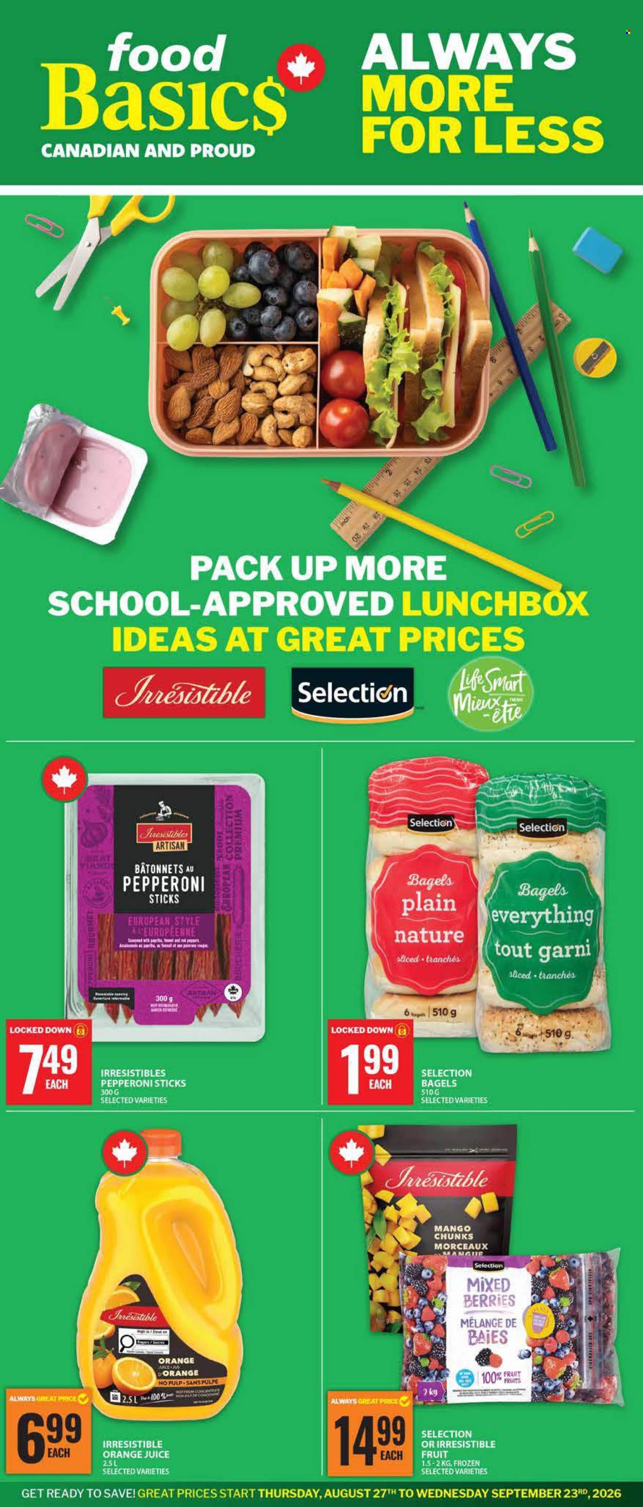 Food Basics flyer - August 27, 2026 - September 02, 2026. Page 1