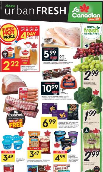Sobeys Urban Fresh Flyer - August 27, 2026 - September 02, 2026.