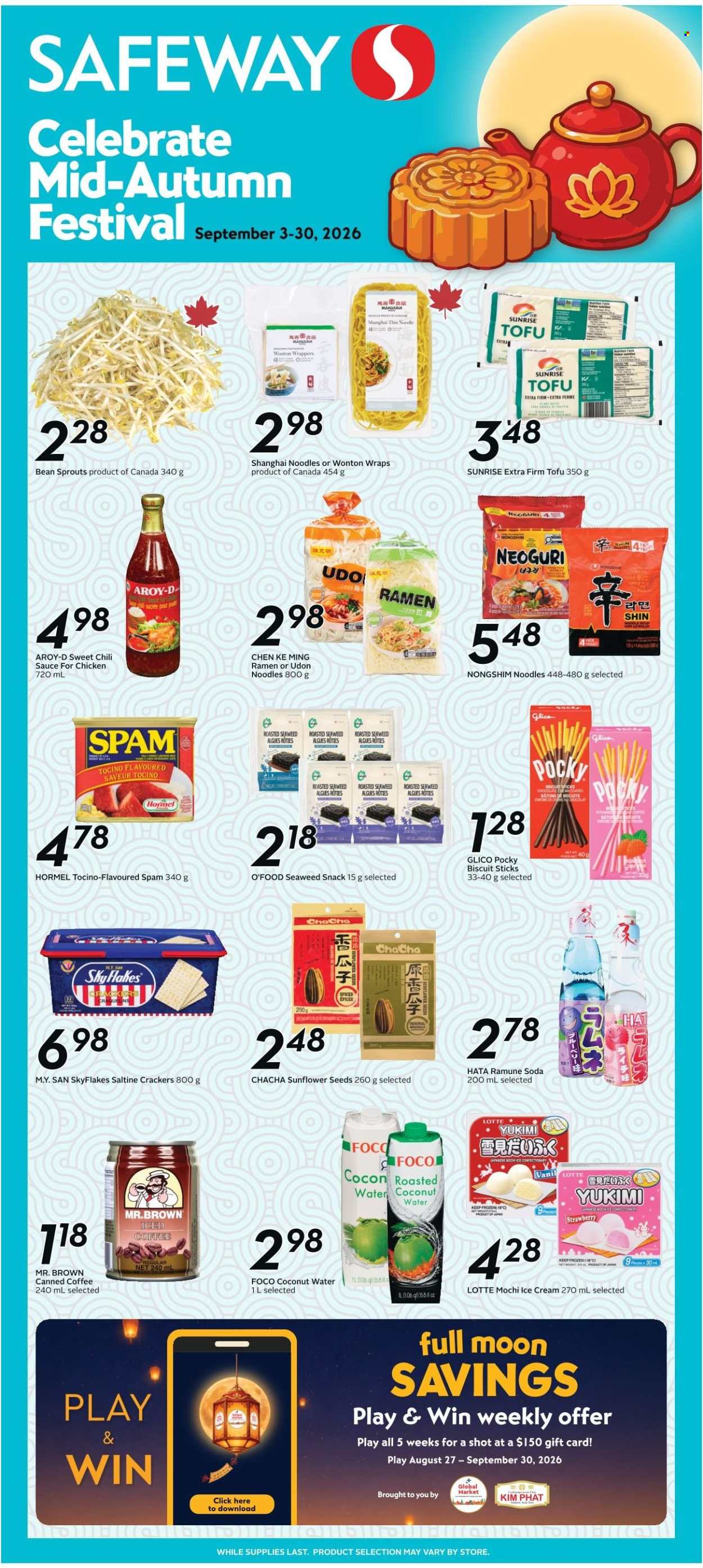 Safeway flyer - September 03, 2026 - September 30, 2026. Page 1