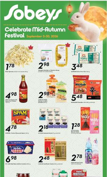 Sobeys Flyer - September 03, 2026 - September 30, 2026.