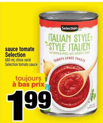 SAUCE TOMATE SELECTION