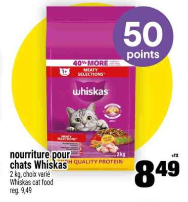 NOURRITURE POUR CHATS WHISKAS