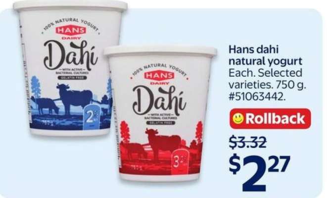 Hans dahi natural yogurt