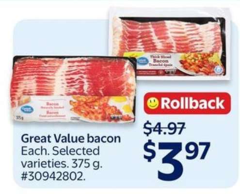Great Value Bacon