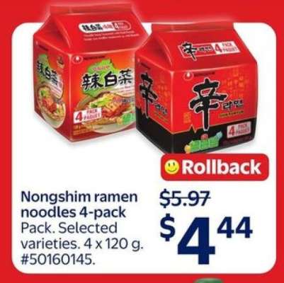 Nongshim Ramen Noodles 4-Pack