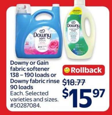 Downy or Gain Fabric Softener