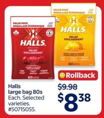 Halls large bag 80s