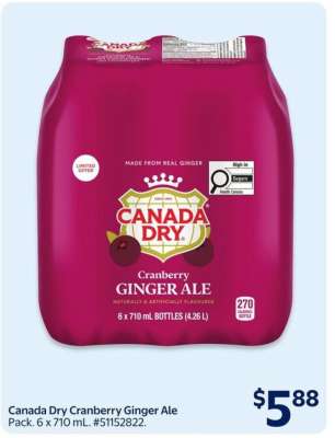 Canada Dry Cranberry Ginger Ale