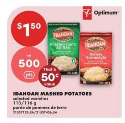 Idahoan Mashed Potatoes