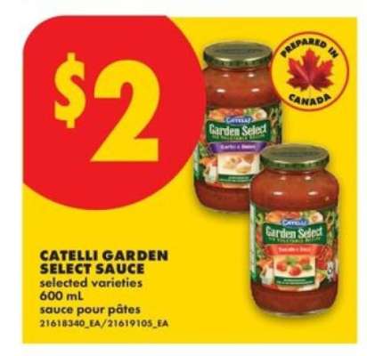 Catelli Garden Select Sauce