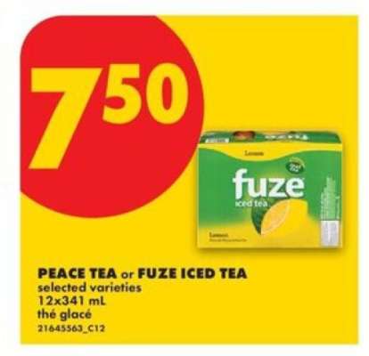 PEACE TEA OR FUZE ICED TEA