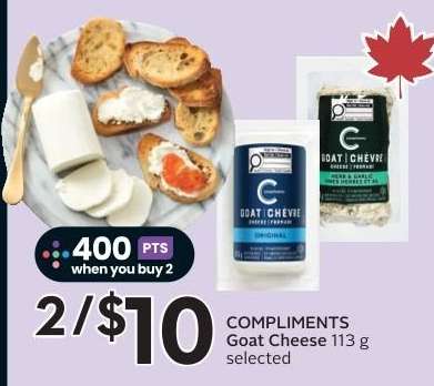 COMPLIMENTS Goat Cheese