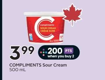 COMPLIMENTS Sour Cream