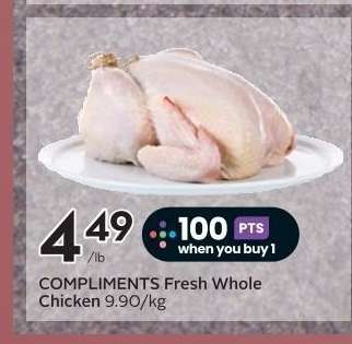 COMPLIMENTS Fresh Whole Chicken