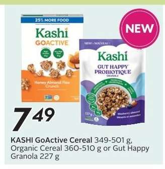 KASHI GoActive Cereal or Gut Happy Granola