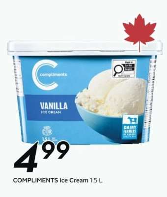 Compliments Ice Cream 1.5 L
