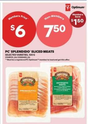 PC Splendido Sliced Meats