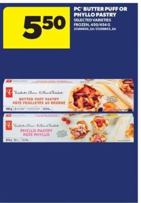 PC Butter Puff or Phyllo Pastry