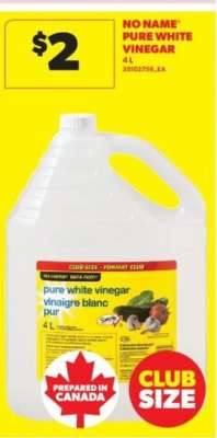 NO NAME PURE WHITE VINEGAR