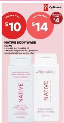 NATIVE BODY WASH