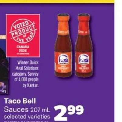 Taco Bell Sauces