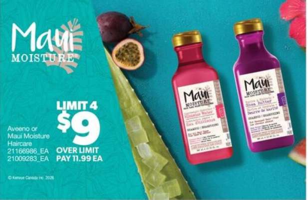 Aveeno or Maui Moisture Haircare
