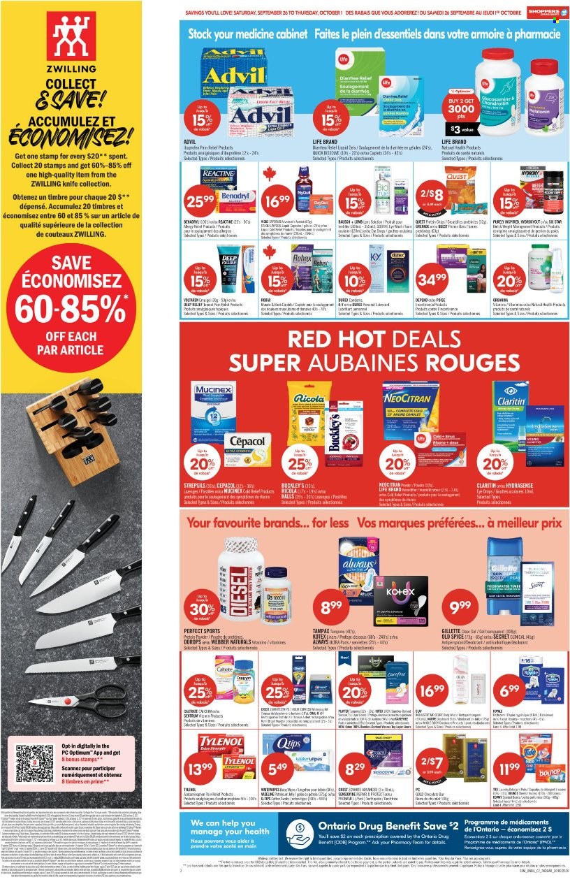 Shoppers Drug Mart flyer - September 26, 2026 - October 01, 2026. Page 4