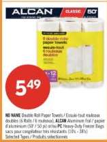 NO NAME Double Roll Paper Towels