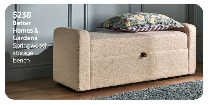 Better Homes & Gardens Springwood storage bench