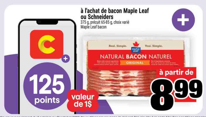 Bacon Maple Leaf ou Schneiders