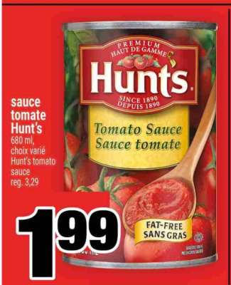HUNT'S Tomato Sauce