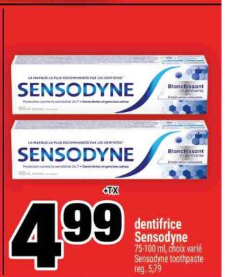dentifrice Sensodyne