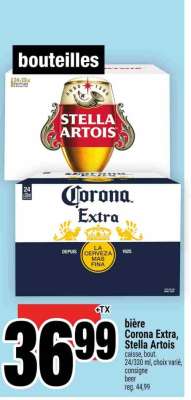 bière Corona Extra, Stella Artois