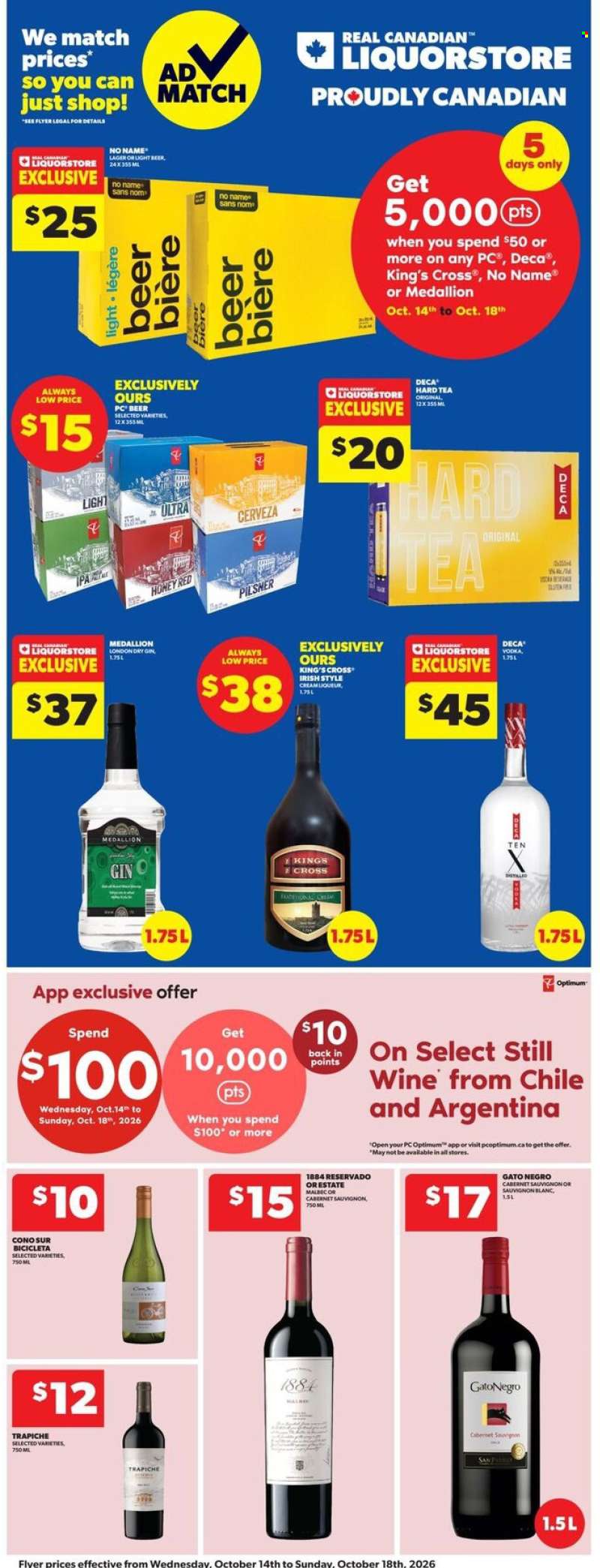 Real Canadian Liquorstore Flyer - October 14, 2026 - October 18, 2026.