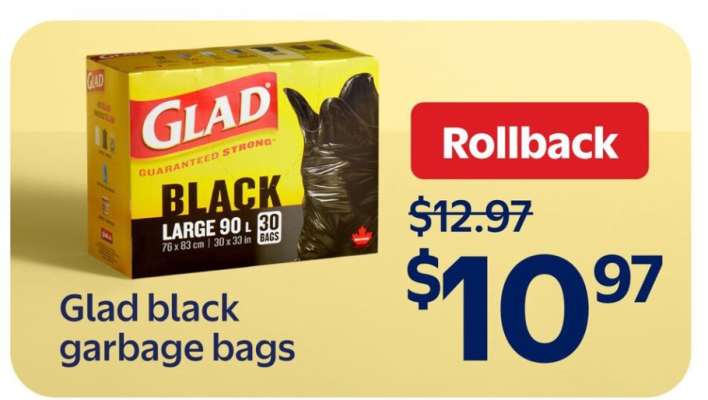 Glad Black Garbage Bags