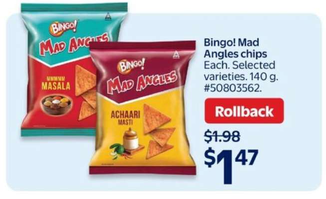 Bingo! Mad Angles chips