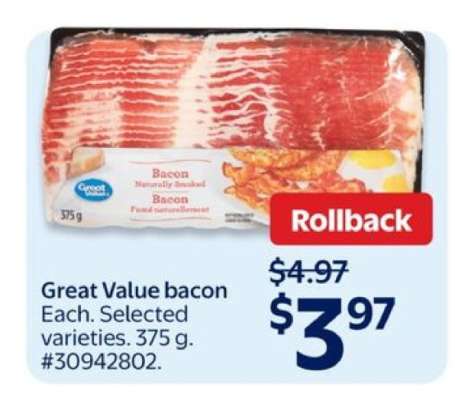 Great Value Bacon