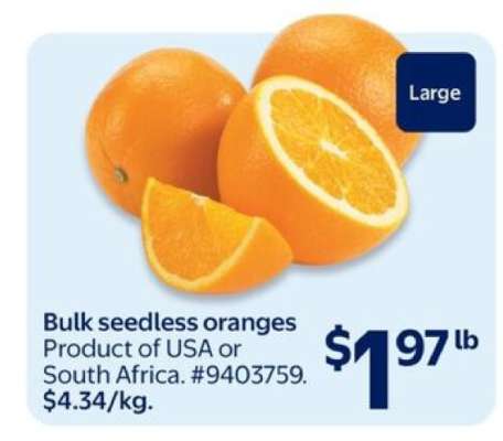 Bulk Seedless Oranges