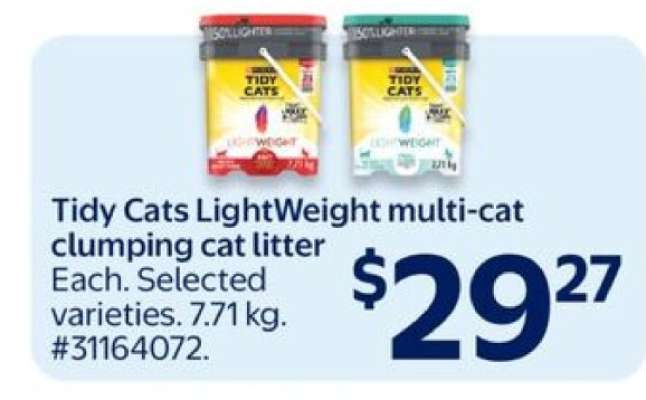Tidy Cats LightWeight multi-cat clumping cat litter