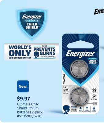 Energizer Ultimate Child Shield Lithium Batteries