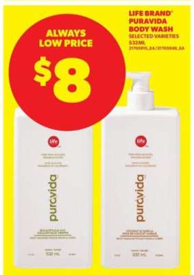 Life Brand Puravida Body Wash
