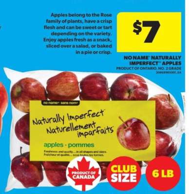 NO NAME® NATURALLY IMPERFECT® APPLES