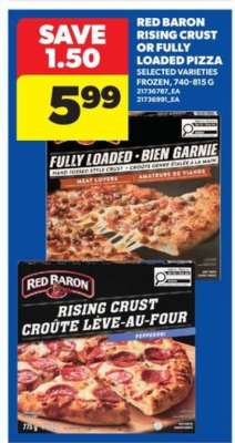 Red Baron Rising Crust or Fully Loaded Pizza