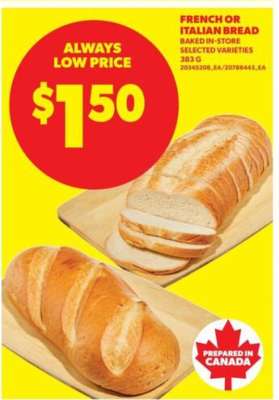 French or Italian Bread