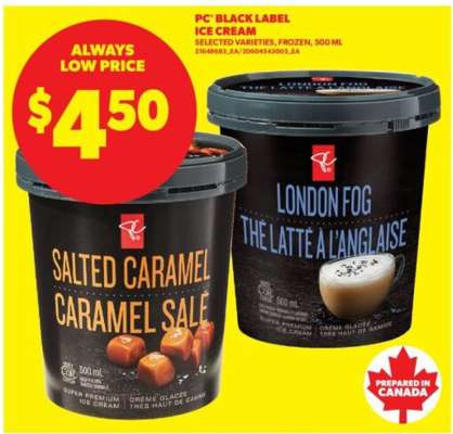 PC Black Label Ice Cream