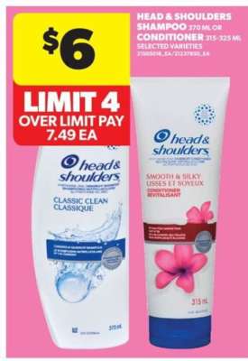 Head & Shoulders Shampoo or Conditioner