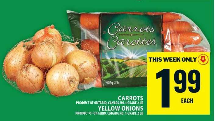 Carrots and Yellow Onions