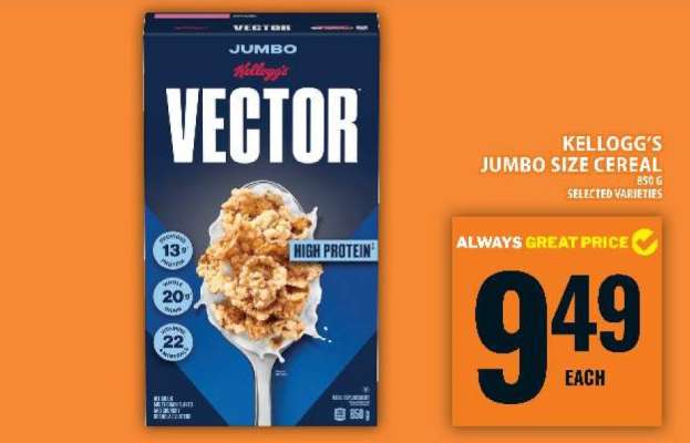 Kellogg's Vector Jumbo Size Cereal