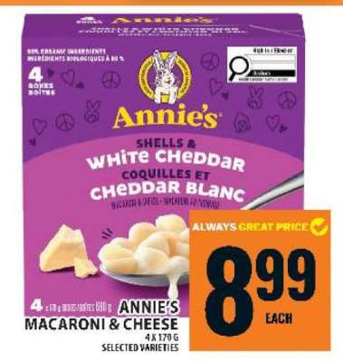 ANNIE’S MACARONI & CHEESE