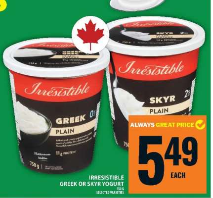 Irresistible Greek or Skyr Yogurt